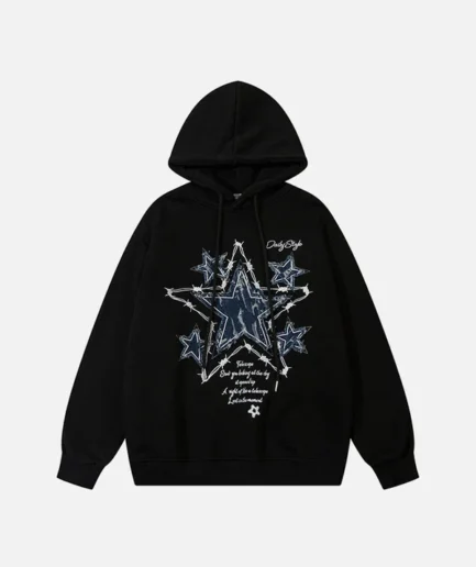 Aelfric Eden Applique Embroidery Star Hoodie