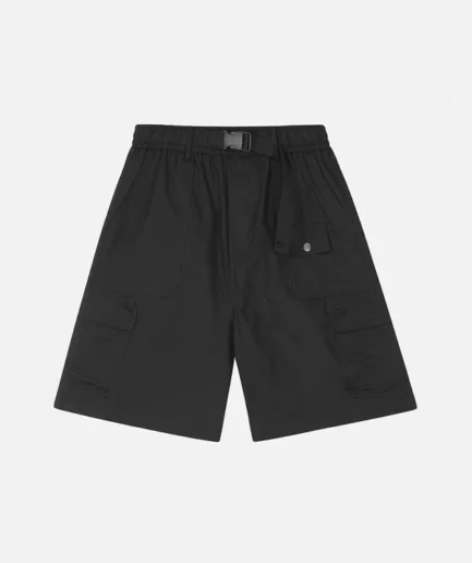 Aelfric Eden Solid Belt Black Shorts