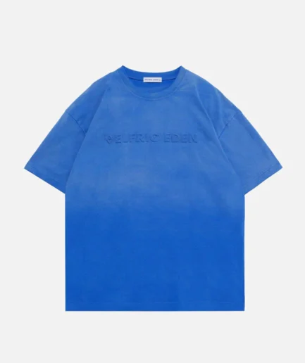 Aelfric Eden Embossed Gradient Blue Tee