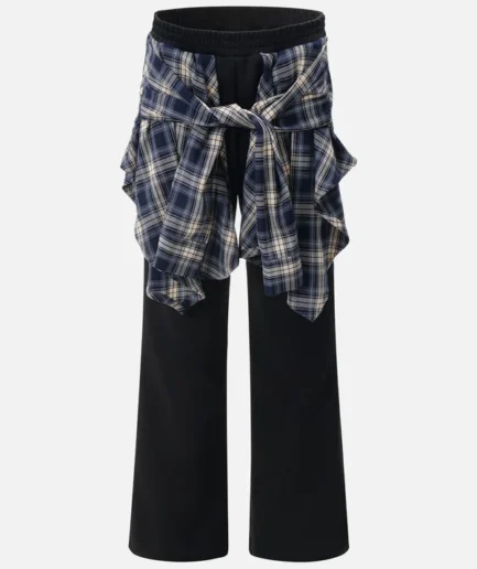 Aelfric Eden Plaid Layered Sweatpants