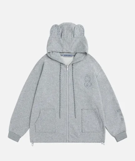 Aelfric Eden Embroidery Rabbit Ears Hoodie