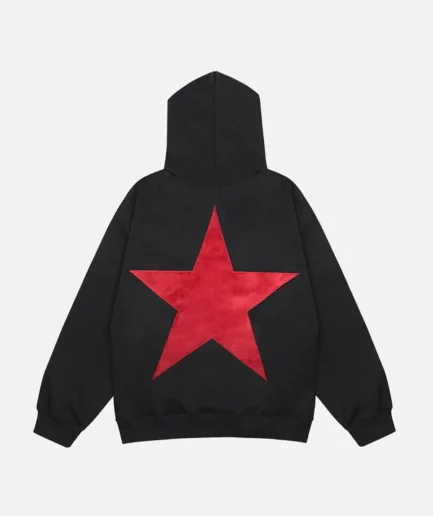 Aelfric Eden Star Print Black Hoodie