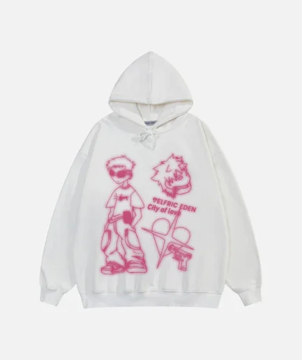 Aelfric Eden Cartoon Graphic Hoodie